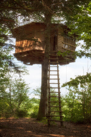 Auvergne, les Cabanes des Combrailles : La cabane Mirador